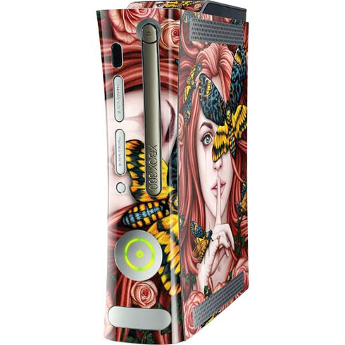 Gothic Woman and Death Moth Butterflies by Sarah Richter Xbox 360 (Includes HDD) Skin